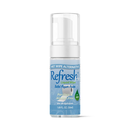 Refresh Liquid Wipe - Alcohol & Paraben Free 50 ml Bottle