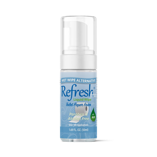 Refresh Liquid Wipe Free - Alcohol & Paraben Free 50 ml Bottle