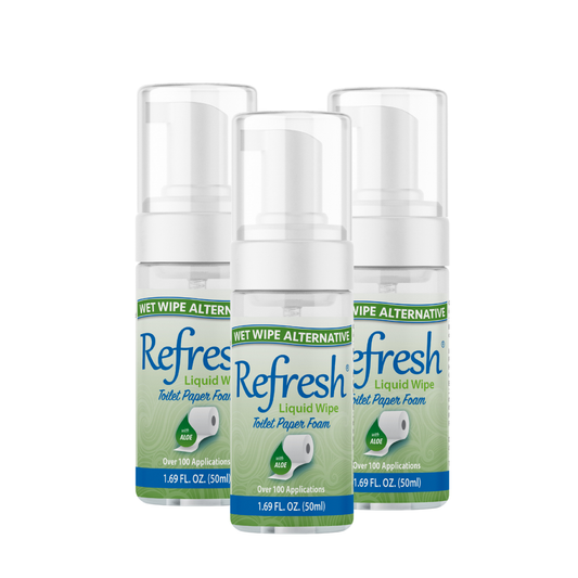 Refresh Liquid Wipe - Original Formula 50ml 3-Pack
