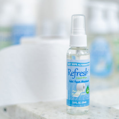 Refresh Liquid Wipe Free - Alcohol & Paraben Free 2oz Spray Bottle